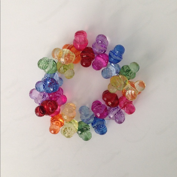 Mickey Rainbow Bead Bracelet - Picture 1 of 2